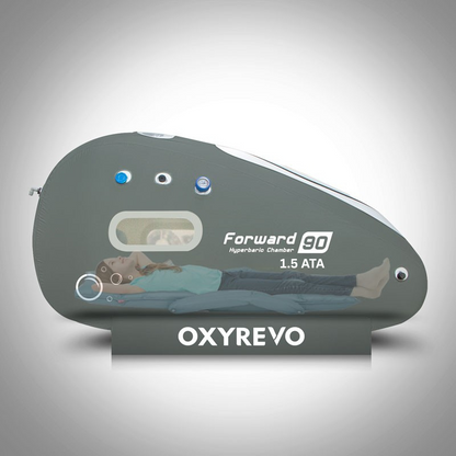OXYREVO Forward90 Sitting Hyperbaric Chamber—Comfort HBOT at 1.2–1.5 ATA