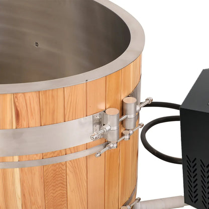 Chateau Celestial Premium Cedar Cold Plunge Tub with 1HP Chiller