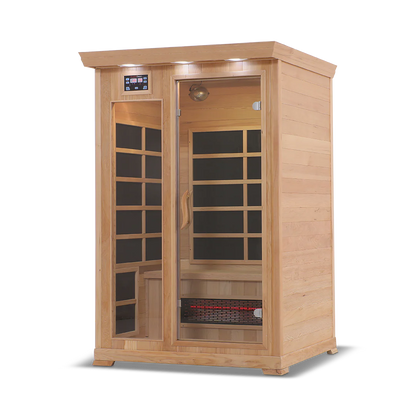 The HealthSmart 2 Person Infrared Sauna for Home Wellness