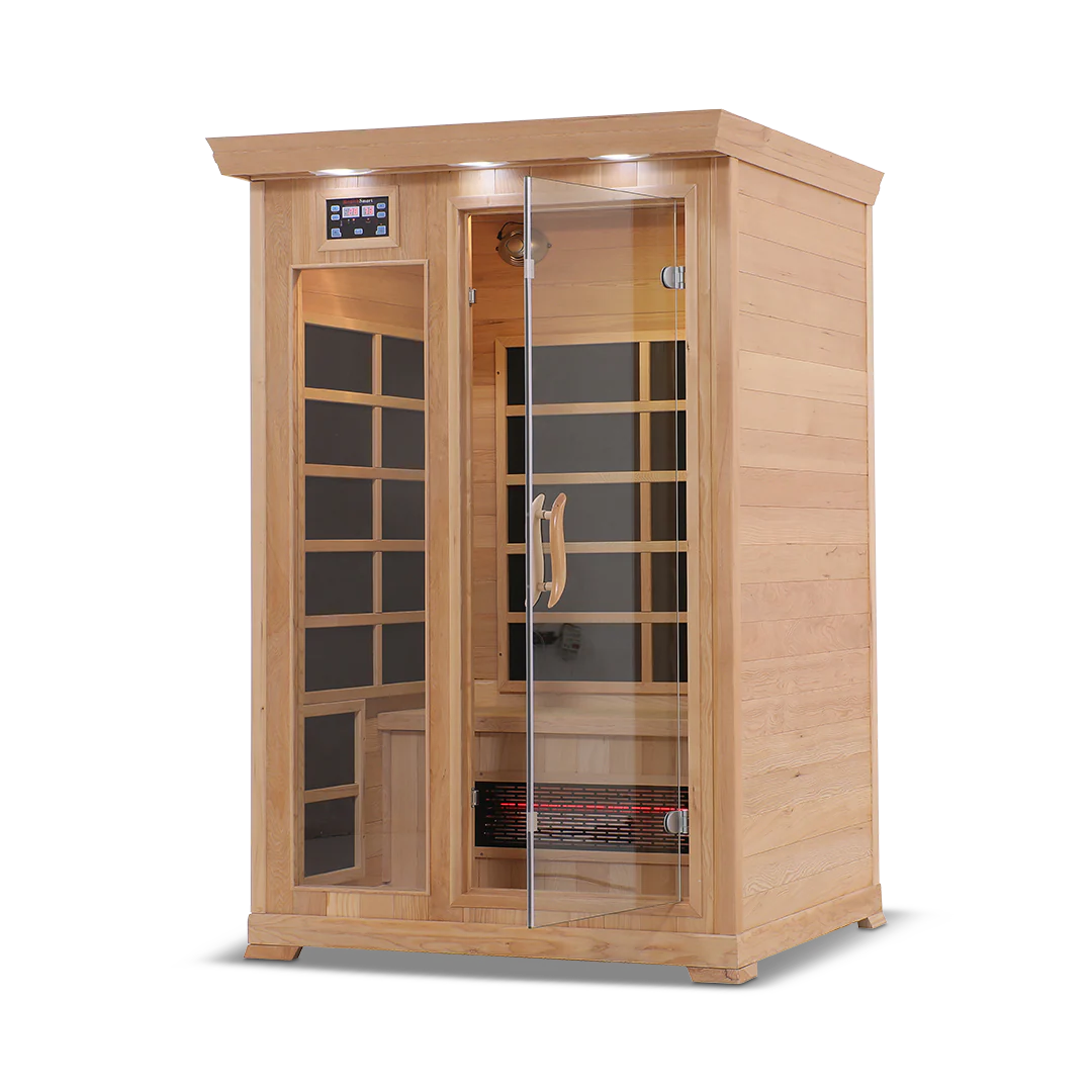 The HealthSmart 2 Person Infrared Sauna for Home Wellness