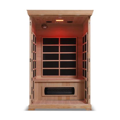 The HealthSmart 2 Person Infrared Sauna for Home Wellness