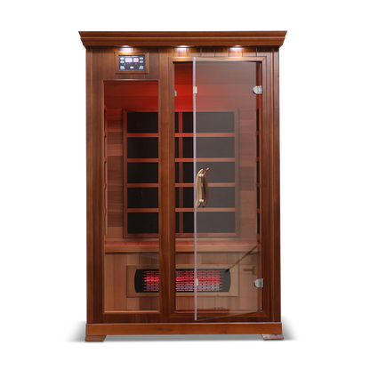 The HealthSmart 2 Person Infrared Sauna for Home Wellness