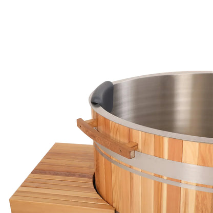 Chateau Celestial Premium Cedar Cold Plunge Tub with 1HP Chiller