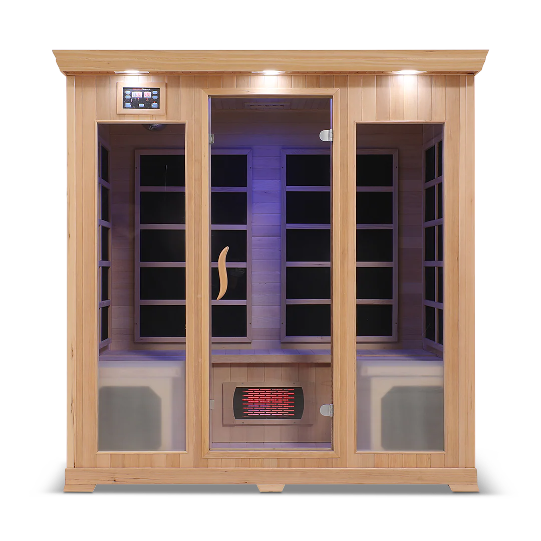The HealthSmart 4-Person Full Spectrum Infrared Sauna.