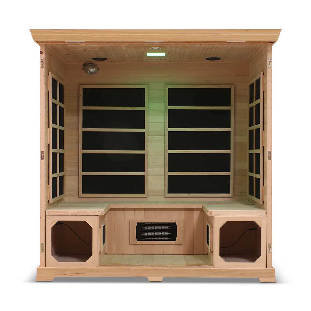 The HealthSmart 4-Person Full Spectrum Infrared Sauna.