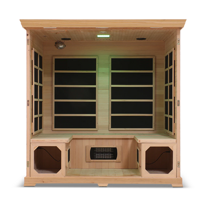 The HealthSmart 4-Person Full Spectrum Infrared Sauna.