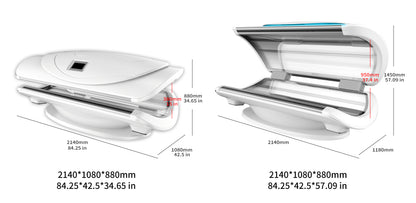 Non-Invasive Muscle Support Full Body Red Light Therapy Bed