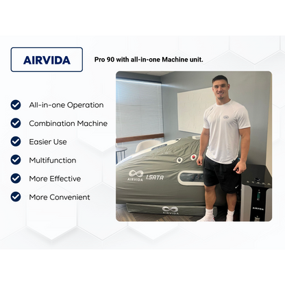 AIRVIDA PRO90 Portable Sitting Hyperbaric Chamber 1.2-1.5 ATA Dual-Seat Soft Shell