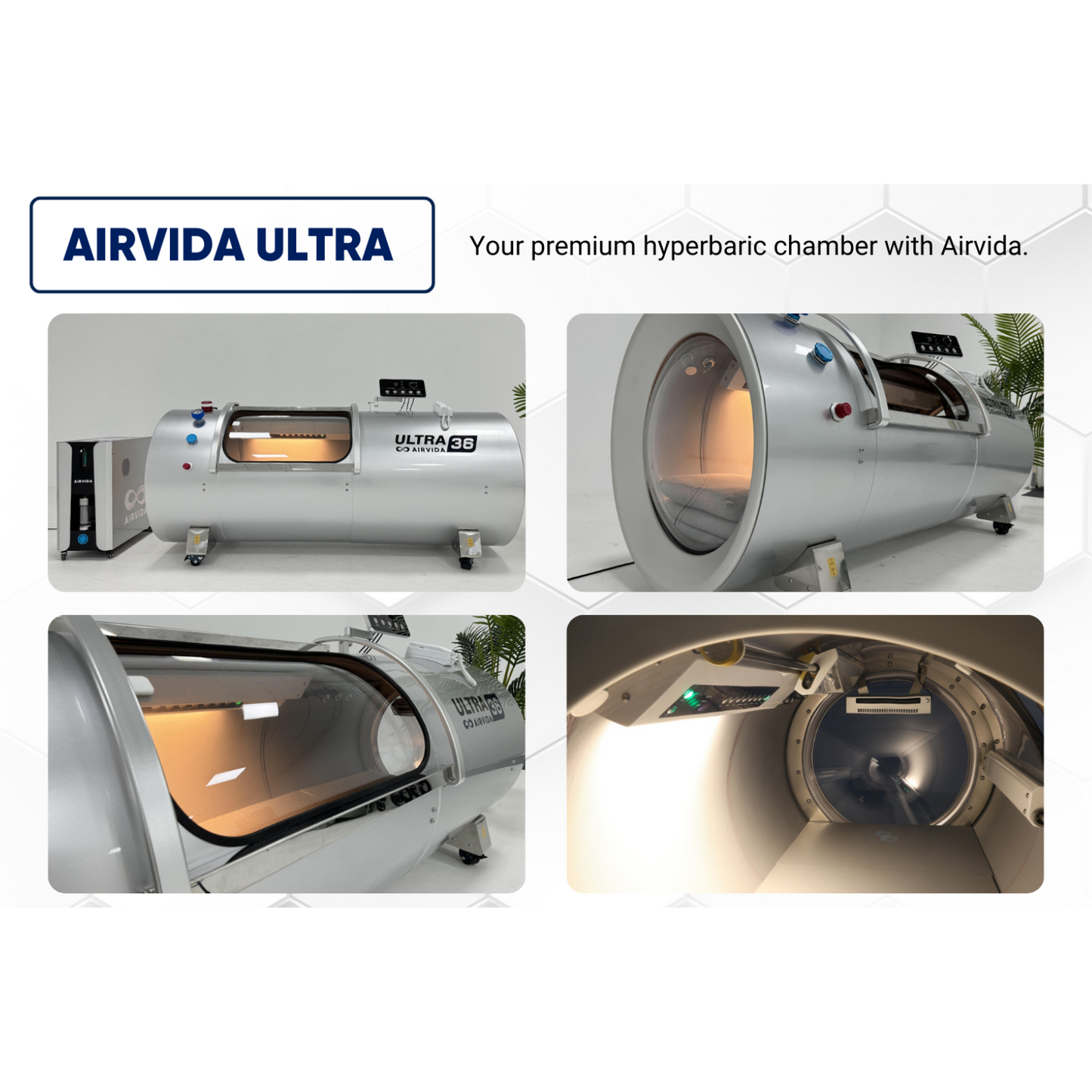 AIRVIDA Ultra 1.3-2.0 ATA Chamber for Deep Recovery & Cellular Repair