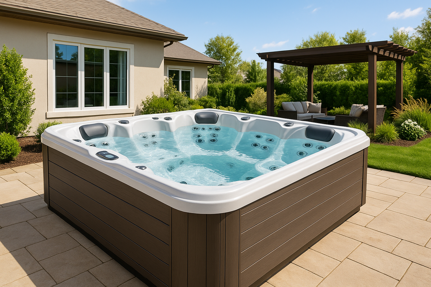 Relaxing and Premium Quality Built 6 Person Hot Tub
