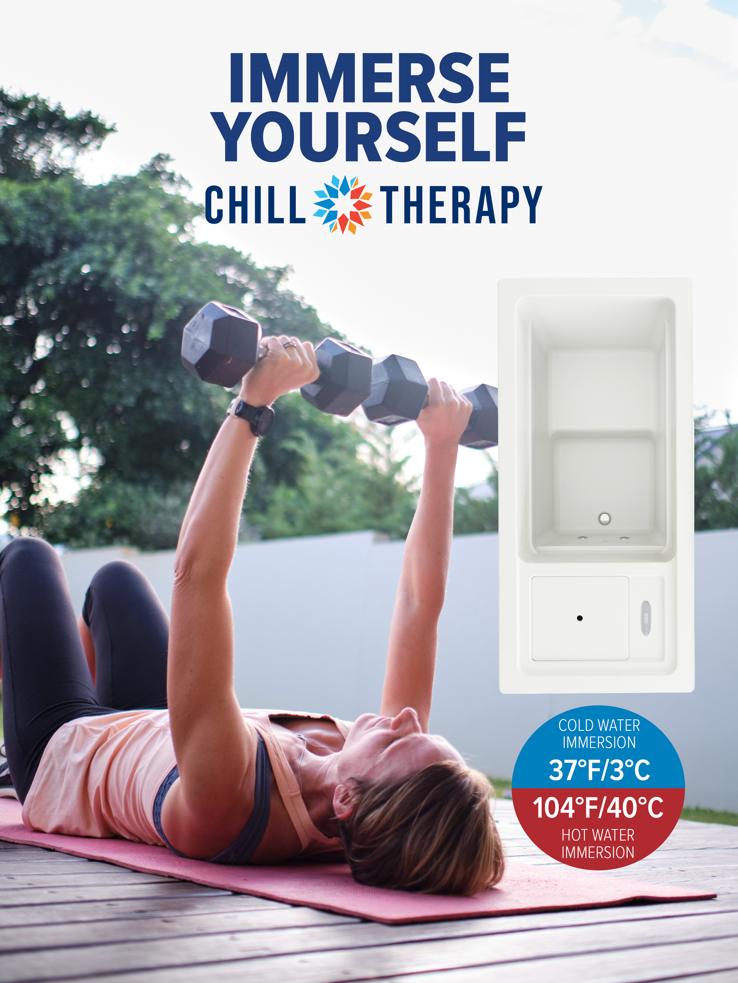 Cyanna Valley Chill Therapy™ Cold Plunge + Spa Combo | 37°F–104°F Recovery System