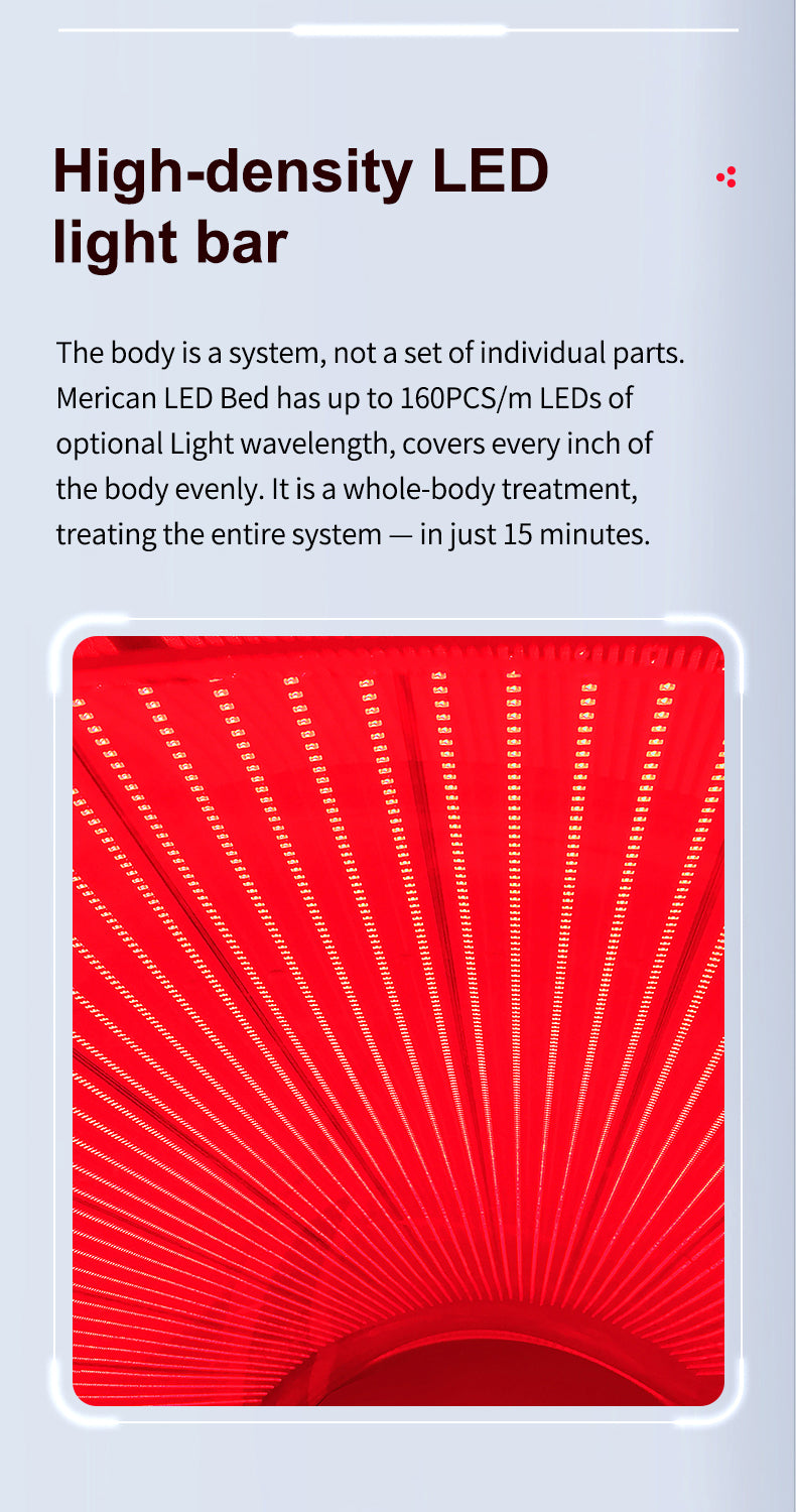 MERICAN M6NPlus Radiance Red Light Therapy Bed, Full-Body Healing & Recovery