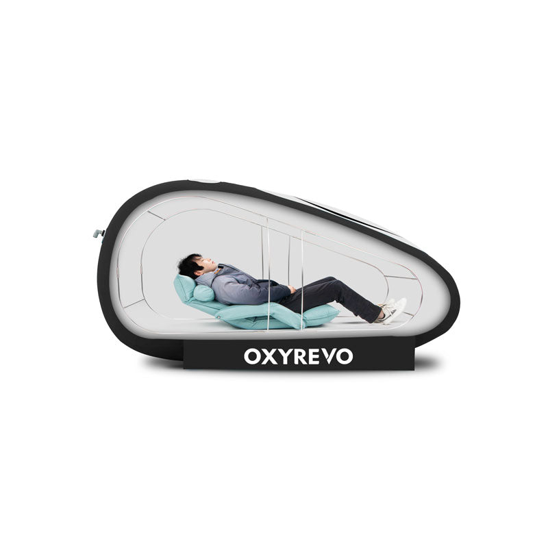 OXYREVO Forward90 Sitting Hyperbaric Chamber—Comfort HBOT at 1.2–1.5 ATA