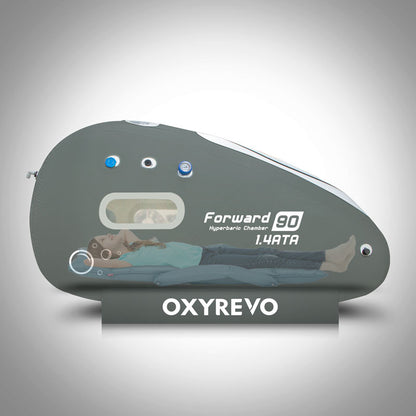 OXYREVO Forward90 Sitting Hyperbaric Chamber—Comfort HBOT at 1.2–1.5 ATA
