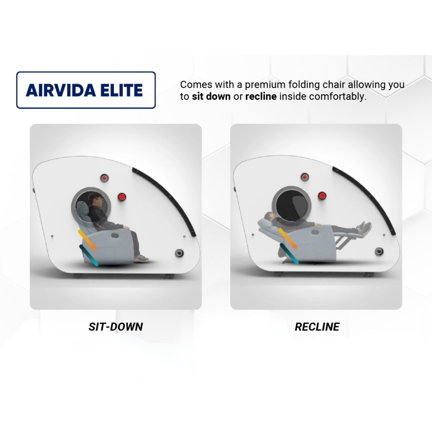 AIRVIDA ELITE 1.3-2.0 ATA Hard Shell Sitting Hyperbaric Chamber
