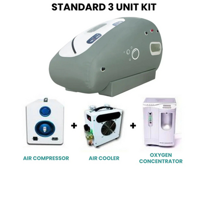 AIRVIDA PRO90 Portable Sitting Hyperbaric Chamber 1.2-1.5 ATA Dual-Seat Soft Shell