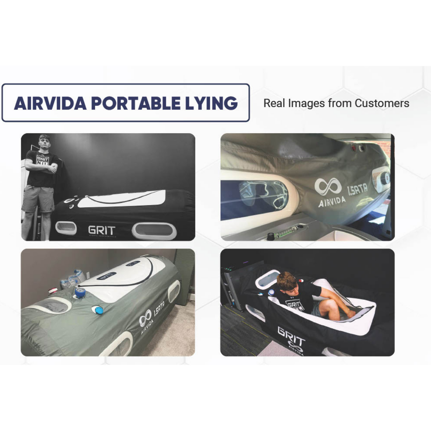 AIRVIDA Portable Hyperbaric Chamber (1.1-1.4) ATA Soft Shell Lying Unit