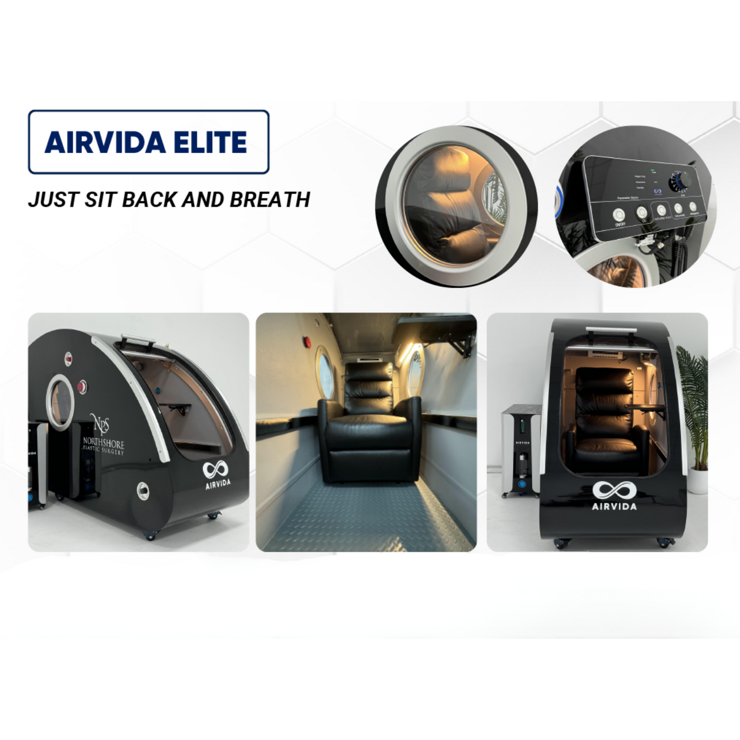 AIRVIDA ELITE 1.3-2.0 ATA Hard Shell Sitting Hyperbaric Chamber