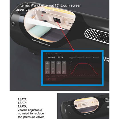 OXYAIR OLV-YT01 Stainless Steel Hyperbaric Chamber for Fast Recovery at Home