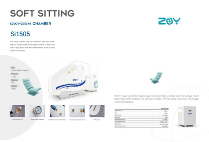 ZOY Si1505 Portable Soft Hyperbaric Oxygen Chamber for Home Recovery