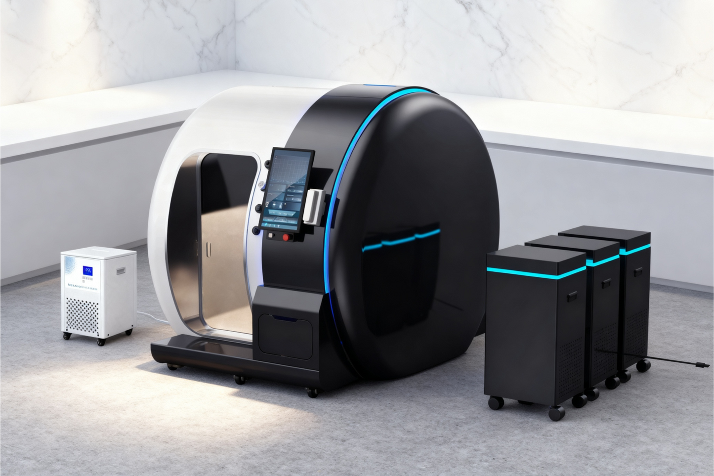 OXYAIR OLV-YZM02 Dual 2.0 ATA Aluminum Hyperbaric Chamber for Home Wellness