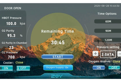 ZOY H910 Hard-Lying HBOT Chamber | Clinical-Grade Performance