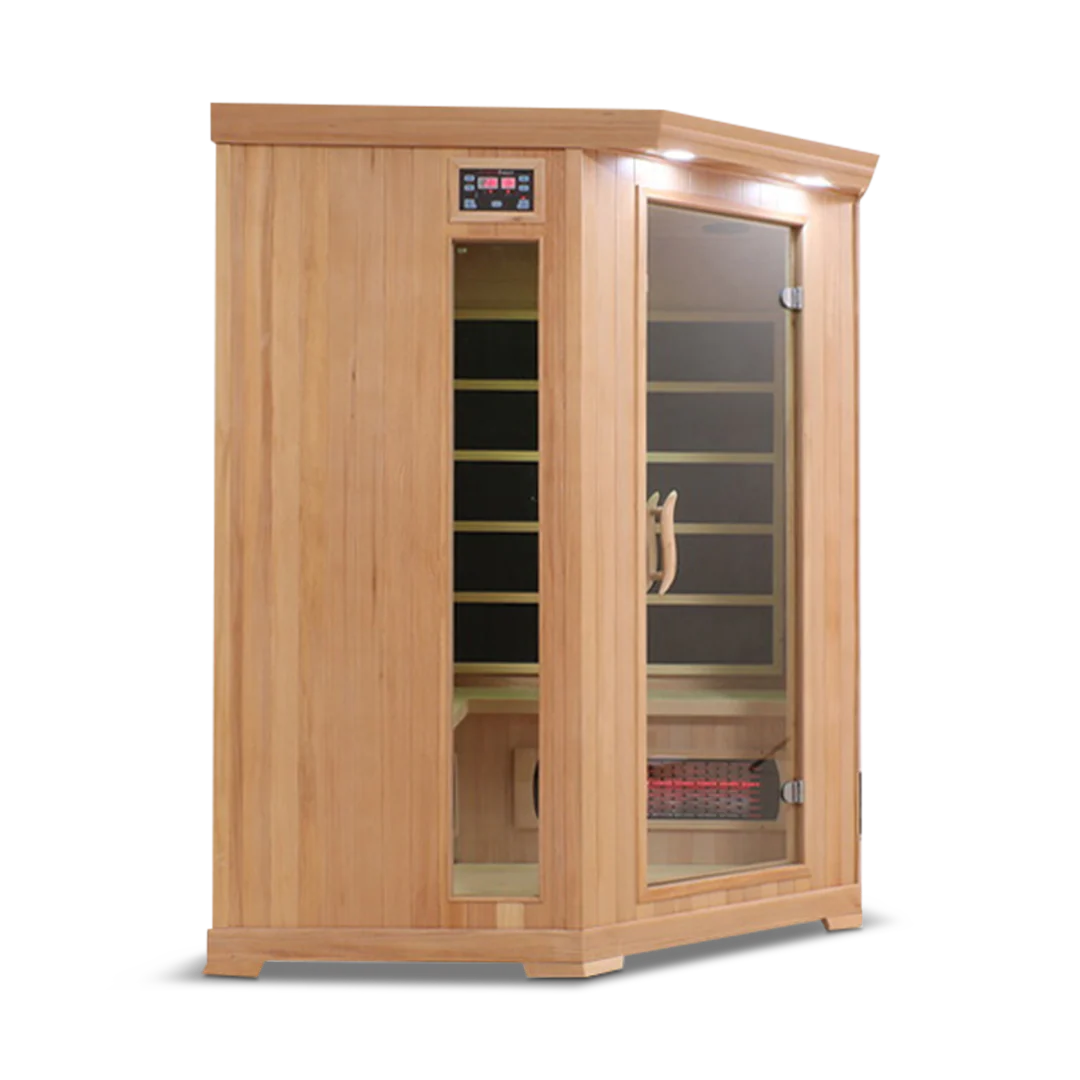 The HealthSmart 4 Person Full Spectrum Corner Infrared Sauna