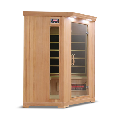The HealthSmart 4 Person Full Spectrum Corner Infrared Sauna