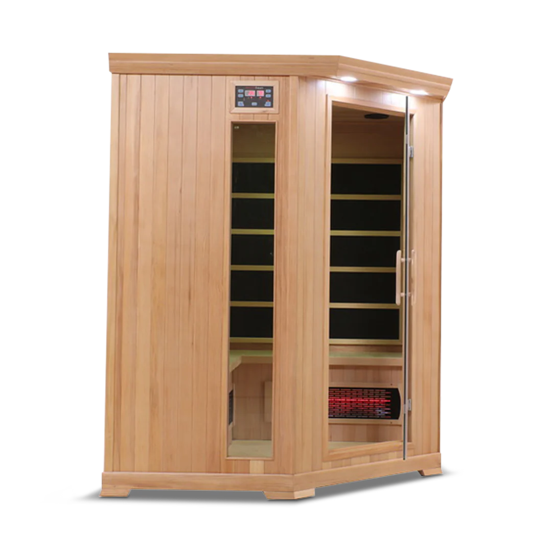 The HealthSmart 4 Person Full Spectrum Corner Infrared Sauna