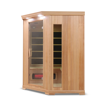 The HealthSmart 4 Person Full Spectrum Corner Infrared Sauna