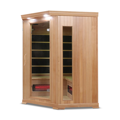The HealthSmart 4 Person Full Spectrum Corner Infrared Sauna