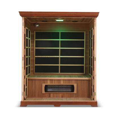 The HealthSmart 3-Person Full Spectrum Infrared Sauna.
