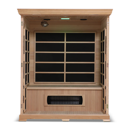 The HealthSmart 3-Person Full Spectrum Infrared Sauna.