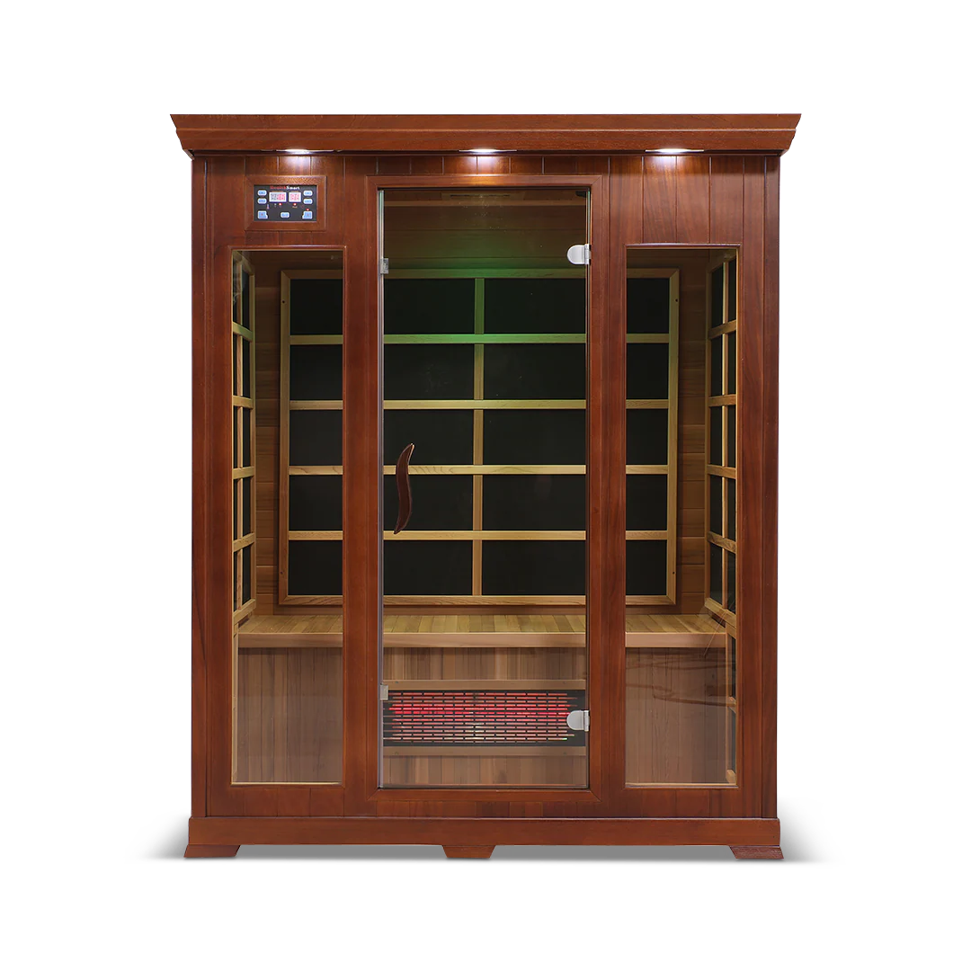 The HealthSmart 3-Person Full Spectrum Infrared Sauna.