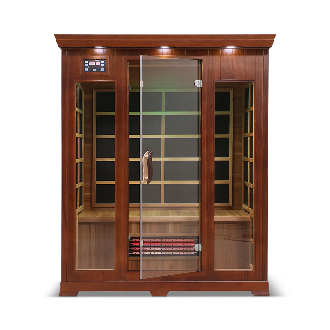 The HealthSmart 3-Person Full Spectrum Infrared Sauna.