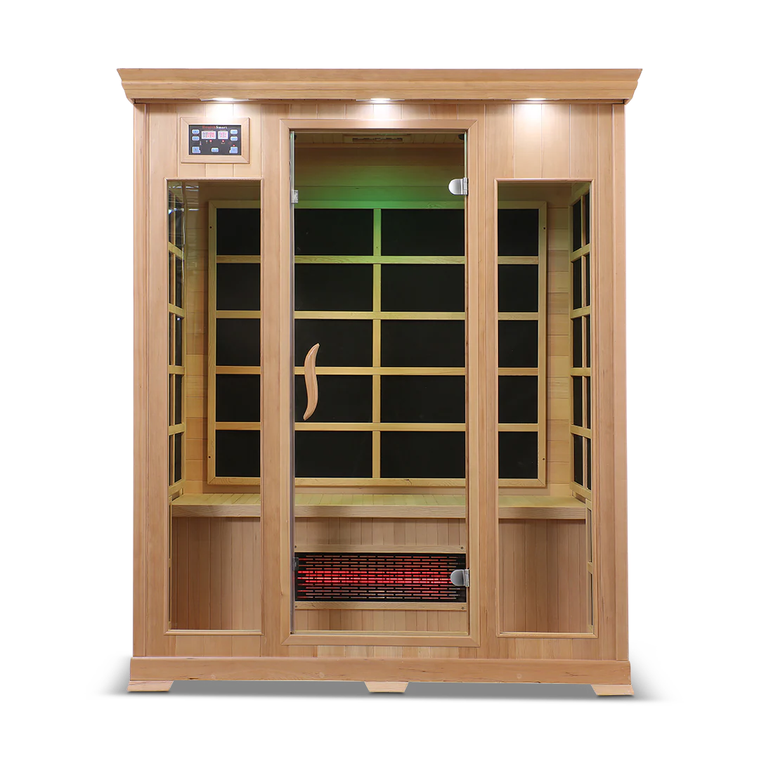 The HealthSmart 3-Person Full Spectrum Infrared Sauna.