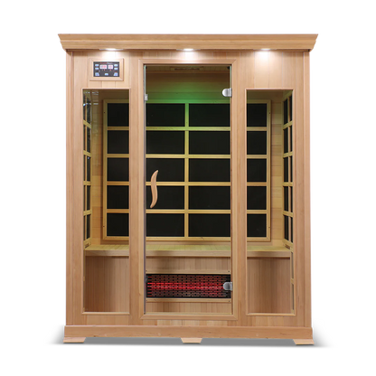 The HealthSmart 3-Person Full Spectrum Infrared Sauna.