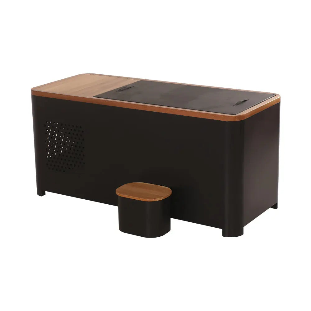 Chateau Celestial Red Cedar Stainless Steel Cold Plunge Tub with 1.5HP Chiller