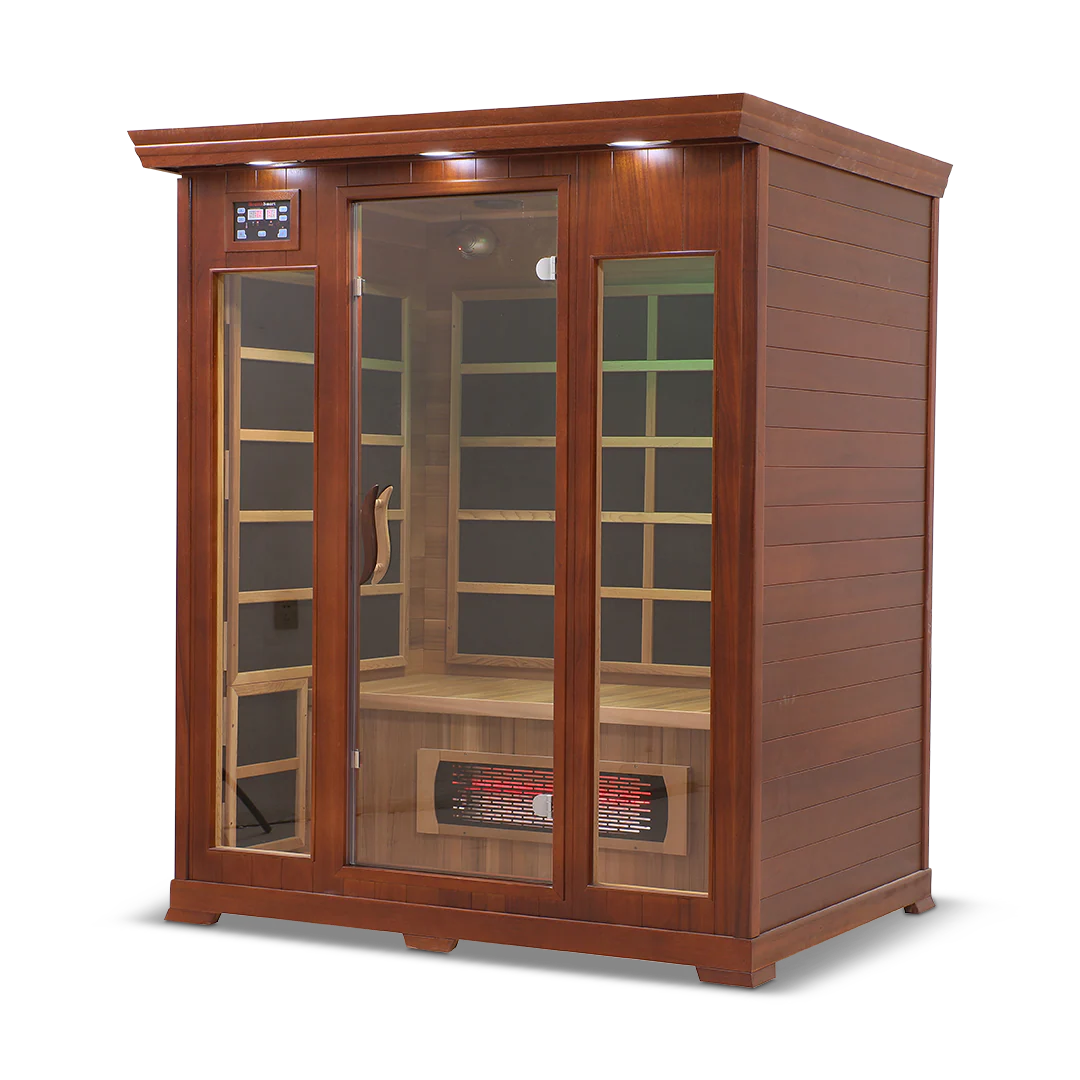 The HealthSmart 3-Person Full Spectrum Infrared Sauna.