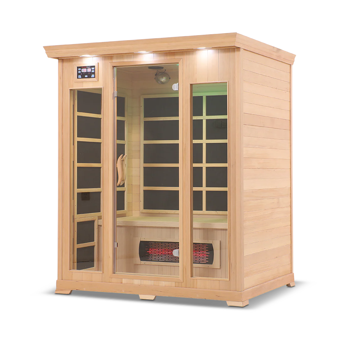 The HealthSmart 3-Person Full Spectrum Infrared Sauna.