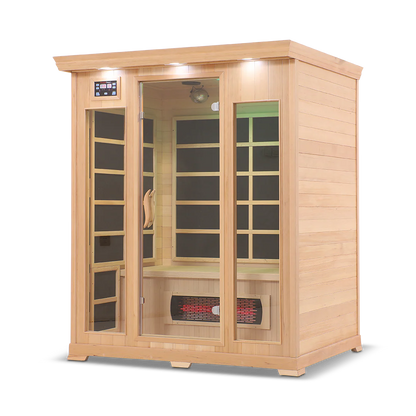 The HealthSmart 3-Person Full Spectrum Infrared Sauna.