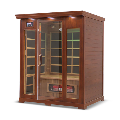 The HealthSmart 3-Person Full Spectrum Infrared Sauna.