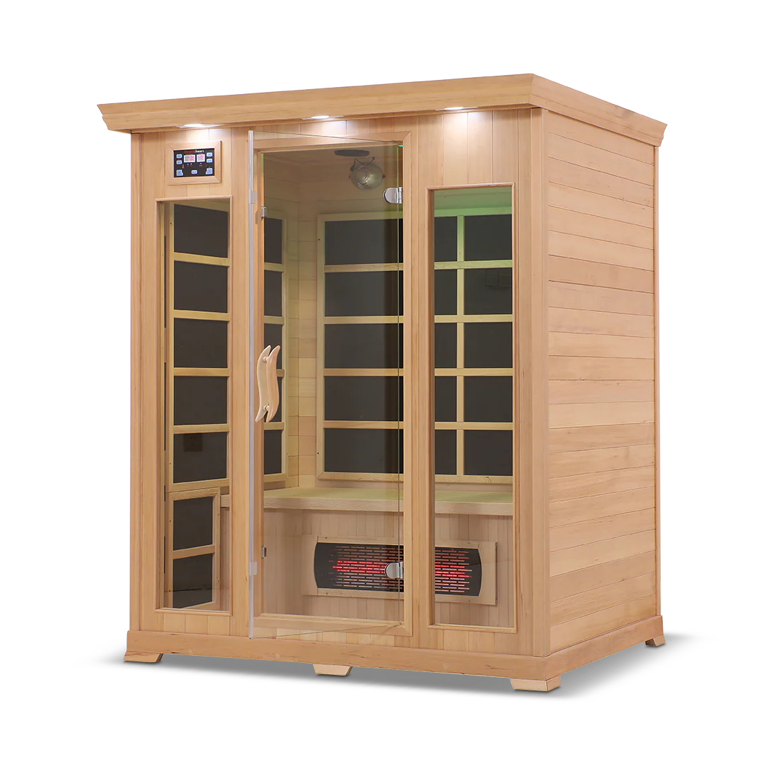 The HealthSmart 3-Person Full Spectrum Infrared Sauna.
