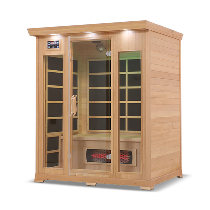 The HealthSmart 3-Person Full Spectrum Infrared Sauna.