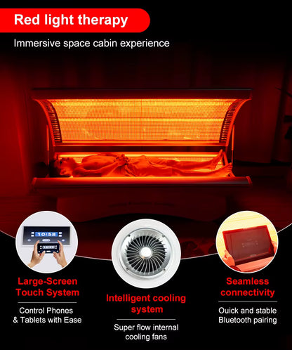 Chateau Celestial M4N Plus Luxury Red Light Bed | 360° Full-Body Radiance Therapy by Merican